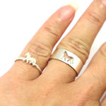 Horse Couple Set Ring