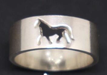 Horse Couple Set Ring