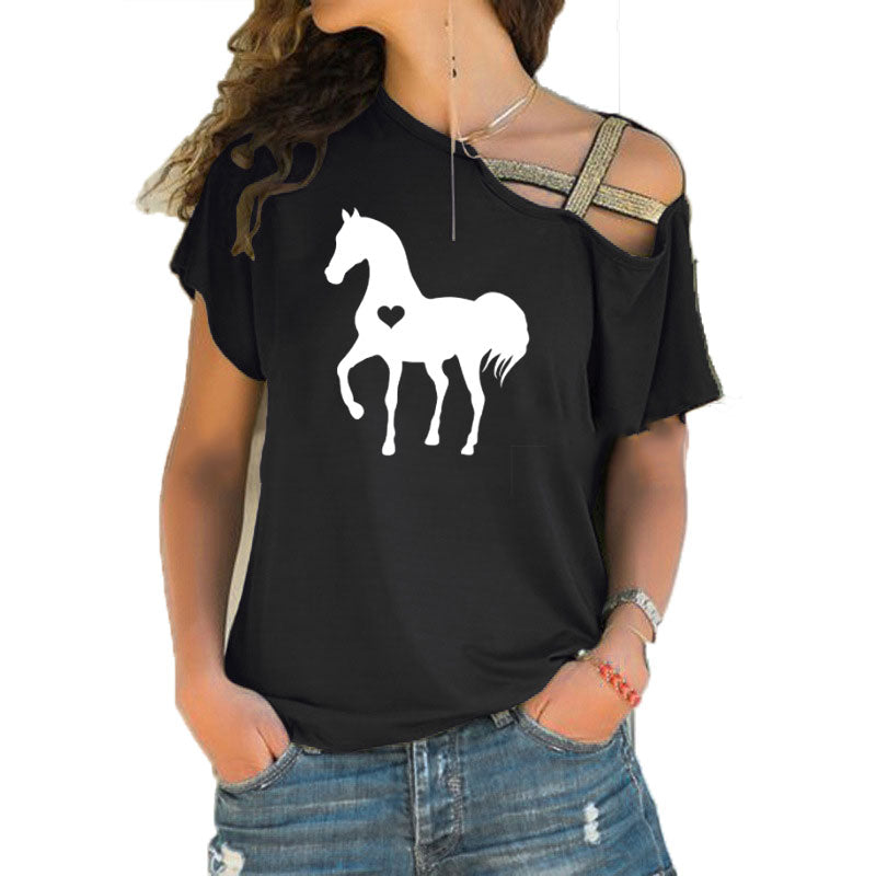 Heart horse shirt