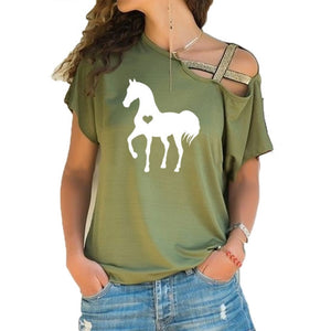 Heart horse shirt