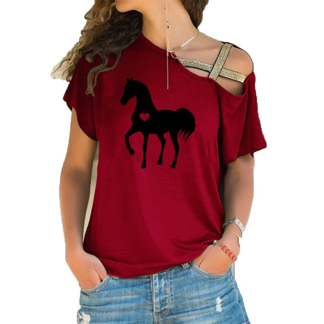 Heart horse shirt