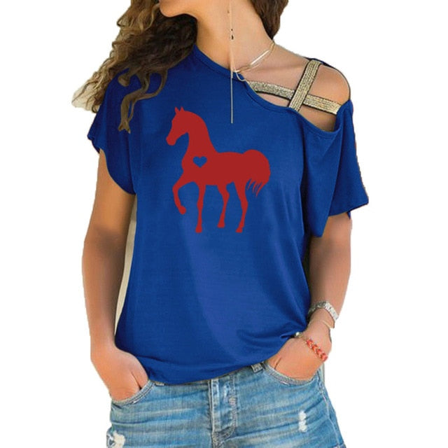 Heart horse shirt