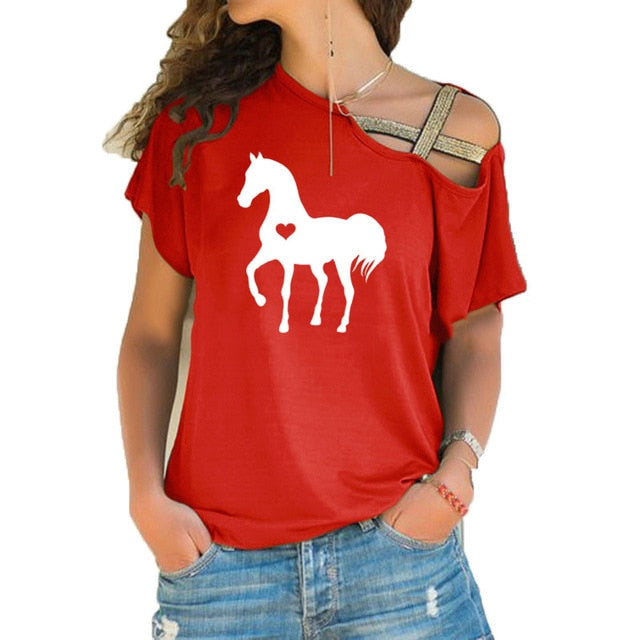 Heart horse shirt