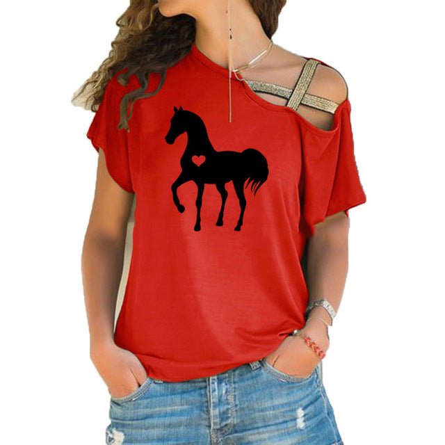 Heart horse shirt