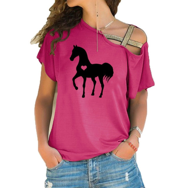 Heart horse shirt