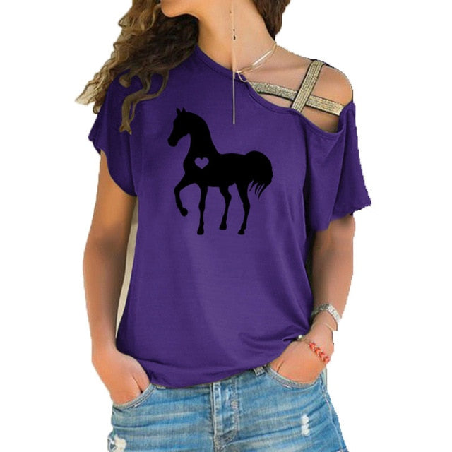 Heart horse shirt