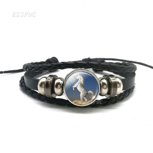 PU Leather Horse Bracelet