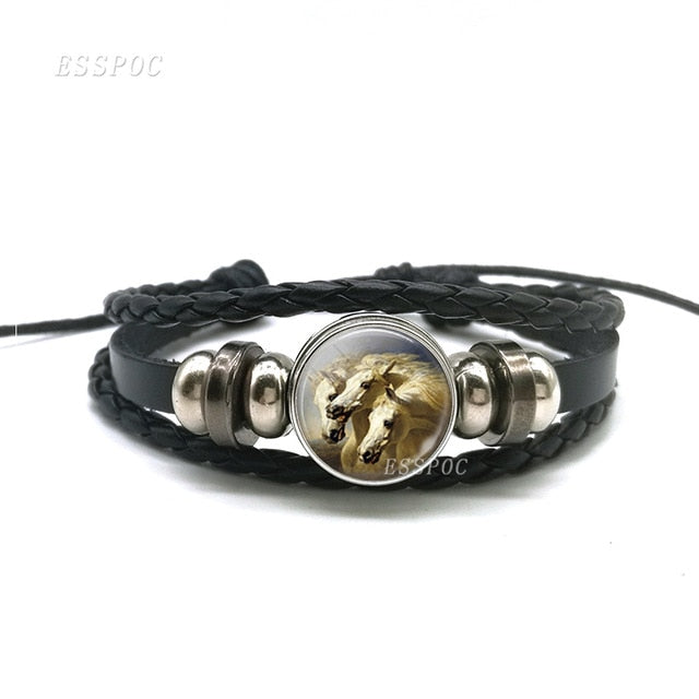 PU Leather Horse Bracelet