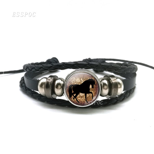 PU Leather Horse Bracelet