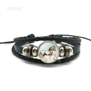 PU Leather Horse Bracelet