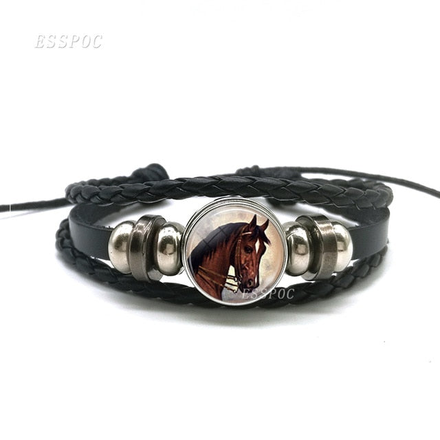 PU Leather Horse Bracelet