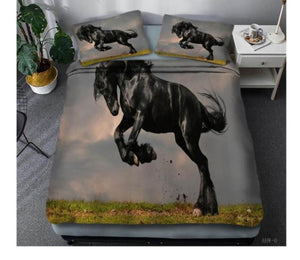 Horse running bedding set