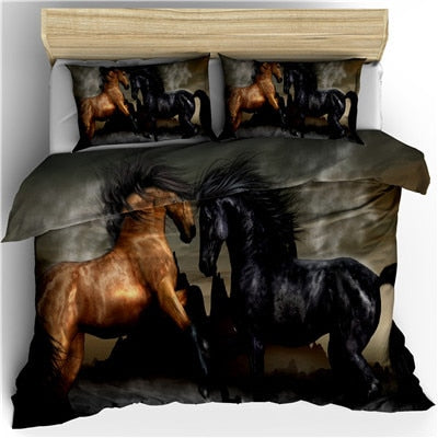 Running horse bedding set