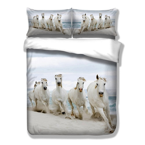 Snow horse bedding set