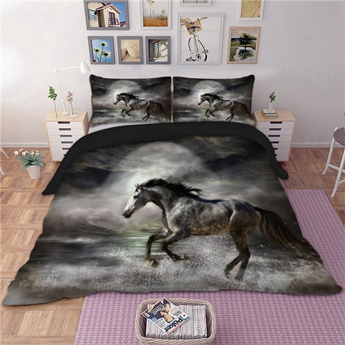 Snow horse bedding set