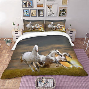 Snow horse bedding set