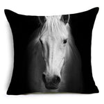 Horses Cotton Cushion Cover