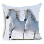 Horses Cotton Cushion Cover