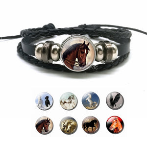 PU Leather Horse Bracelet